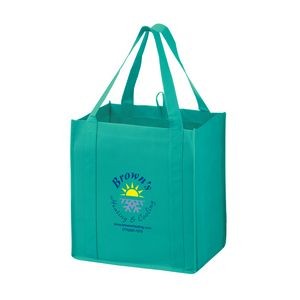 Heavy Duty Non-Woven Grocery Tote Bag w/ Insert 