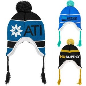 Jacquard Toboggan Beanie (5-6 Weeks Ocean)