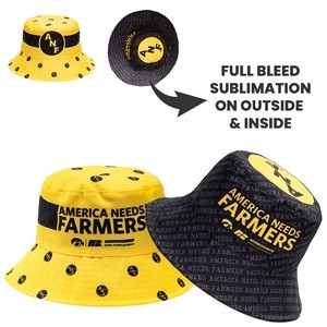Reversible Bucket Hats w/ Dye-Sublimation on Both Sides
