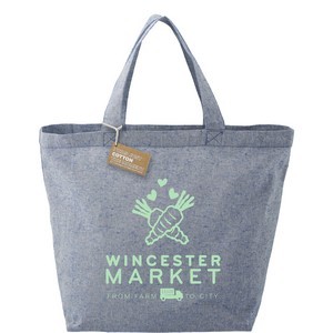 Recycled Cotton Twill Grocery Tote Bag