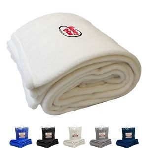 Embroidered Thick 300G Mink Touch Luxury Blankets