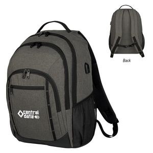 Heathered Laptop Backpack