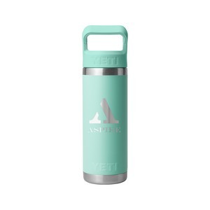 18 oz Water Bottle with Color-Matched Straw Cap
